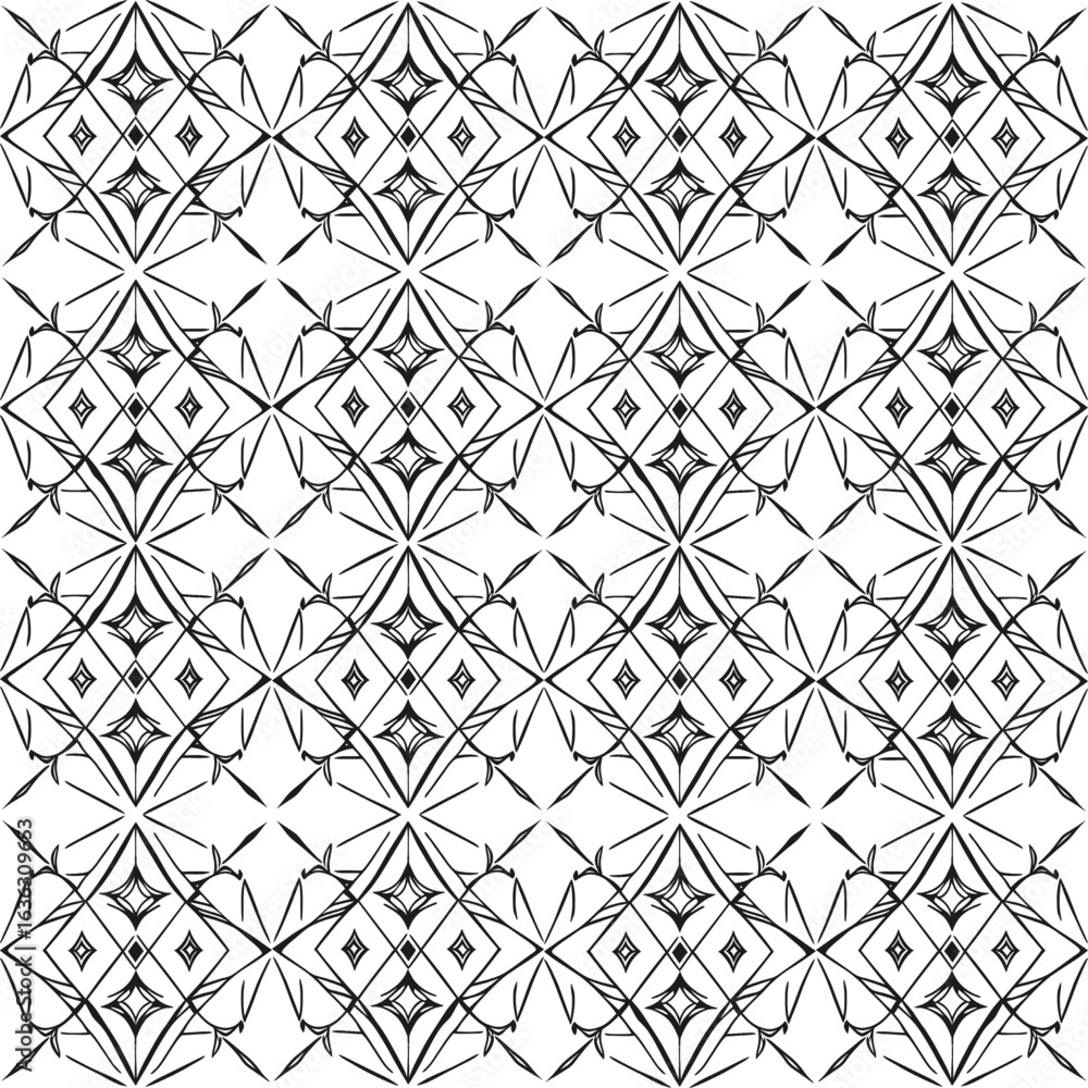 Poster seamless pattern with abstract geometric ornament. repeating sample figure and line. for fashion int