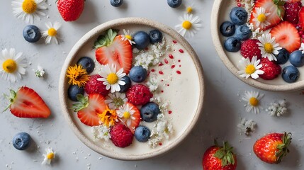 yogurt and berries