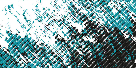 Dots halftone white and blue color pattern gradient grunge texture background. Dots pop art comics sport style vector illustration