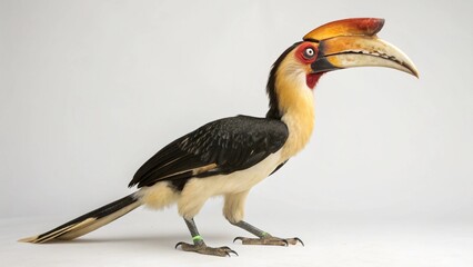 Obraz premium Hornbill on studio background