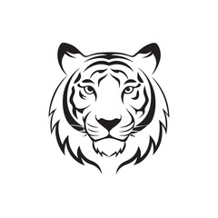 tiger logo vector line art