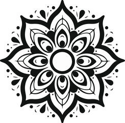 Mandala Design patterns Vector, simple mandala design, mandala design mehndi, Pro Vecto