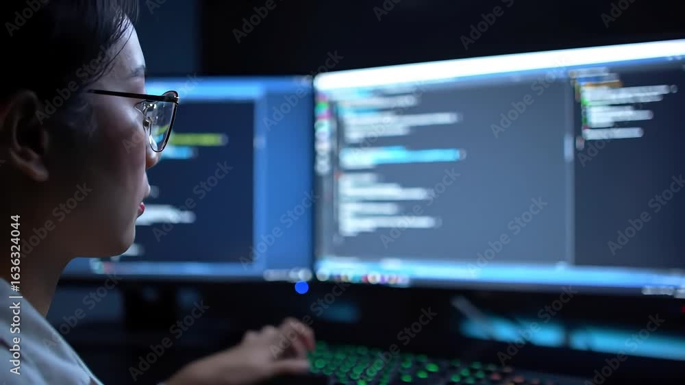 Poster coding in the dark a programmer's night shift