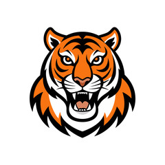 tiger mascot graphic vector art