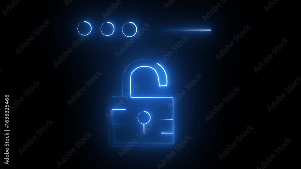 Poster neon lock and key .doodle lock and key. hand drawn sketch style. protection, isolated key to solving