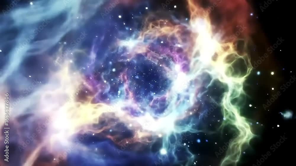 Poster cosmic nebula in space a colorful and captivating view