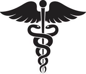 Caduceus vector silhouette trending adobe stock microstock marketplace