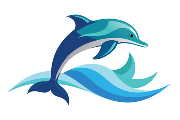 Fototapeta premium dolphin jumping out of water