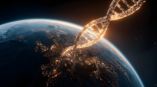 Global dna structure over the european continent.