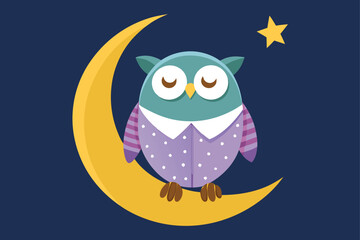 owl on the moon