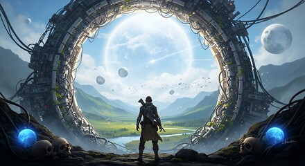 SFとファンタジー 宇宙の入り口と雄大な自然