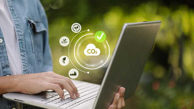 Digital Carbon Footprint Tracking for Green Technology Awareness - Powered by Adobe
