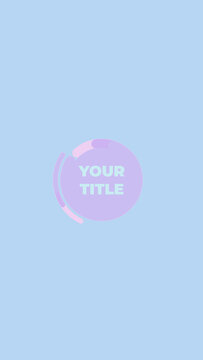 Minimal Circles Loop Text Reveal Animation for Social Media and Content Creators Vertical