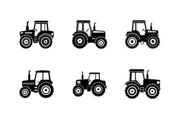 tractor vector art illustration