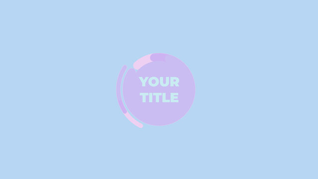 Minimal Circles Loop Text Reveal Animation for Corporate and Video Channels Wide
