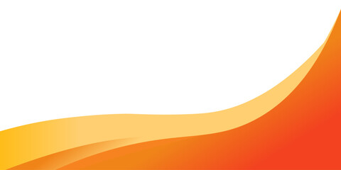 Abstract orange banner background. Graphic design banner pattern background template with dynamic curve shapes