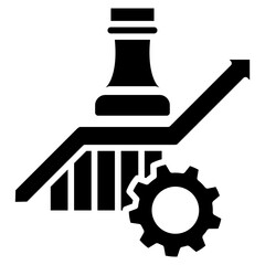 Growth Strategy glyph icon