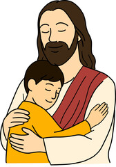  Jesus Embracing the Believer