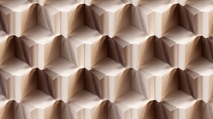 Geometric open book pattern