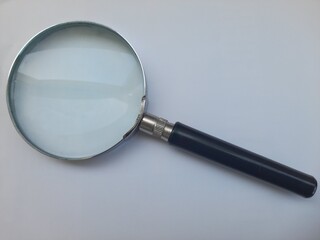 magnifying glass isolated on white
