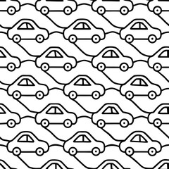 seamless pattern with cars