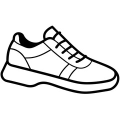 sport shoes vector illustration