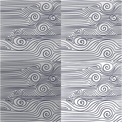 Seamless modern abstract pattern concept background vector set illusions pattern wallpaper