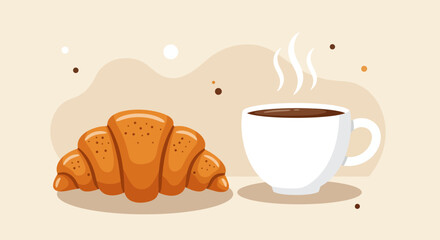 Croissant and Coffee: A Delicious Breakfast Combination