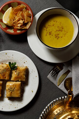 Georgian food in a restaurant