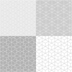 Seamless modern abstract pattern concept background vector set illusions pattern wallpaper