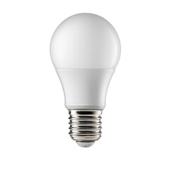 modern LED light bulb with round shape and silver base, ideal for energy efficient lighting solutions. This bulb is perfect for home or office use, providing bright illumination