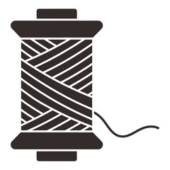 Spool of Thread Icon for Sewing and Crafting