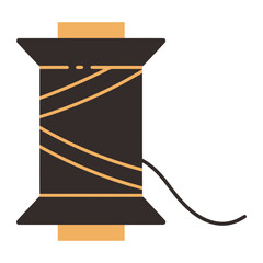 Spool of Thread Icon for Sewing and Crafting