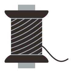 Spool of Thread Icon for Sewing and Crafting