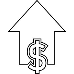 house with dollar sign