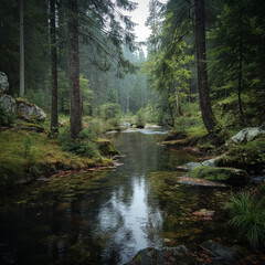 Obraz premium Bavarian Forest Nature Loop (Germany)