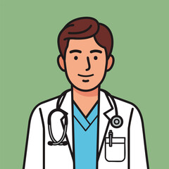 Fototapeta premium doctor with stethoscope