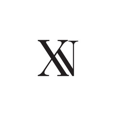 Xn logo design, XN letter luxury logo design,  NX monogram initials letter logo, Initial letter x and n