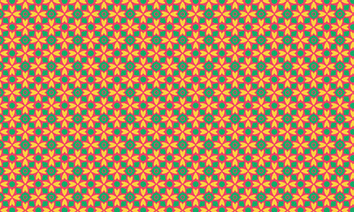 Traditional Seamless Batik Pattern with Floral Motifs