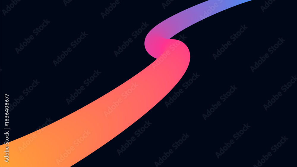 Poster fluid wave elements of colorful squiggly designs.vector graphic pattern with wavy lines in bright co