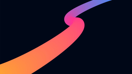 Fluid Wave Elements of Colorful Squiggly Designs.Vector Graphic Pattern with Wavy Lines in Bright Colors.
