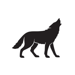 Gray Wolf silhouette
