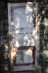 old rusty wood door