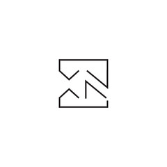 Xn logo design, XN letter luxury logo design,  NX monogram initials letter logo, Initial letter x and n