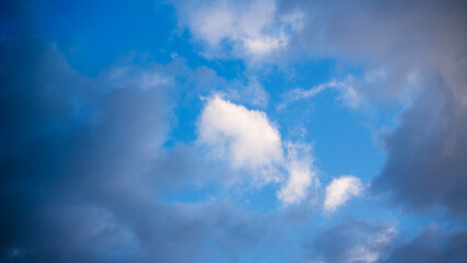 Sky cloud blue dark weather storm drama nature background hope light contrast atmosphere heaven...