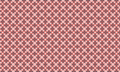 Traditional Seamless Batik Pattern with Floral Motifs