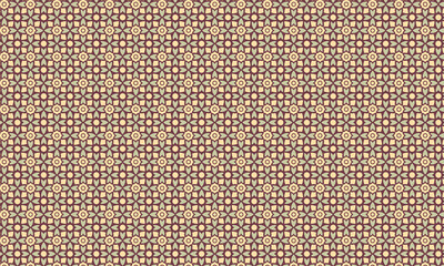 Traditional Seamless Batik Pattern with Floral Motifs