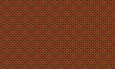 Traditional Seamless Batik Pattern with Floral Motifs