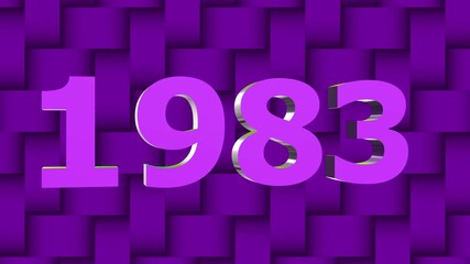 1983  New Year Countdown Motion Graphic Animation in 4K"