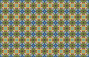 Aztec ethnic background design vector with a seamless pattern. Traditional motifs are illustrated. Element of a seamless pattern template
